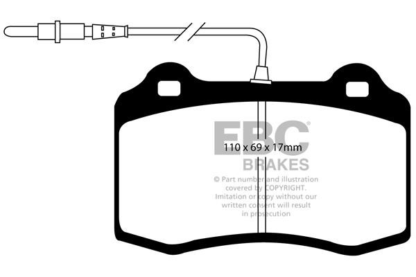 EBC DP41031/2R Brake Pad Set, disc brake DP410312R: Buy near me in Poland at 2407.PL - Good price!