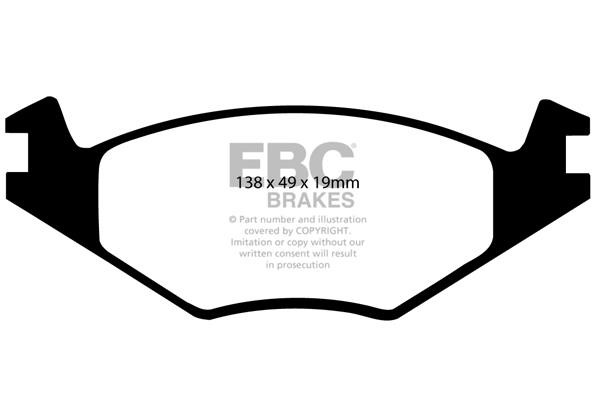 EBC DP2517/2 Brake Pad Set, disc brake DP25172: Buy near me in Poland at 2407.PL - Good price!