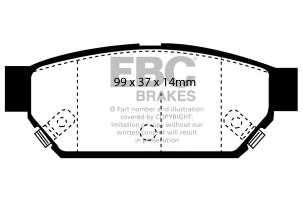 EBC DP2986 Brake Pad Set, disc brake DP2986: Buy near me in Poland at 2407.PL - Good price!