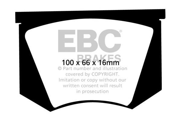 EBC DP5100NDX Brake Pad Set, disc brake DP5100NDX: Buy near me in Poland at 2407.PL - Good price!