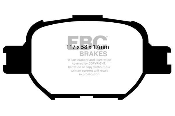 EBC DP21325 Brake Pad Set, disc brake DP21325: Buy near me in Poland at 2407.PL - Good price!