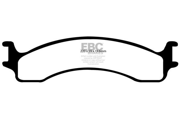 EBC DP61307 Brake Pad Set, disc brake DP61307: Buy near me in Poland at 2407.PL - Good price!