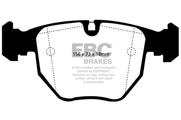 EBC DP61036 Тормозные колодки дисковые, комплект DP61036: Отличная цена - Купить в Польше на 2407.PL!