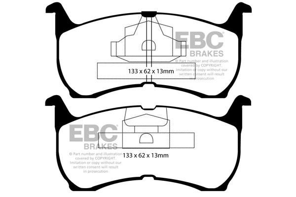 EBC DP31503C Brake Pad Set, disc brake DP31503C: Buy near me in Poland at 2407.PL - Good price!