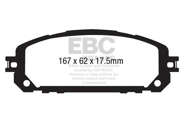 EBC DP43030R Brake Pad Set, disc brake DP43030R: Buy near me in Poland at 2407.PL - Good price!