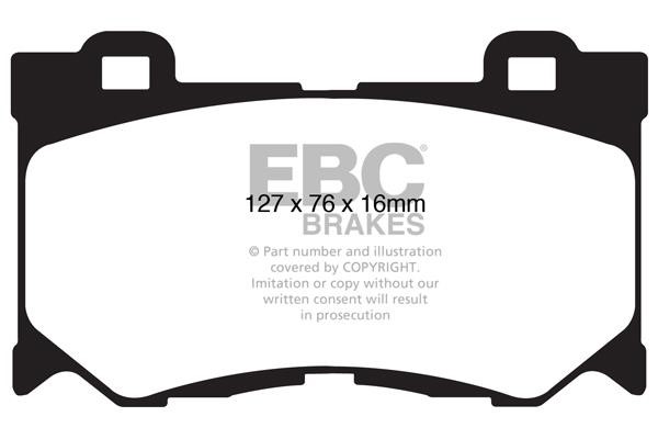 EBC DP81823RP1 Brake Pad Set, disc brake DP81823RP1: Buy near me in Poland at 2407.PL - Good price!