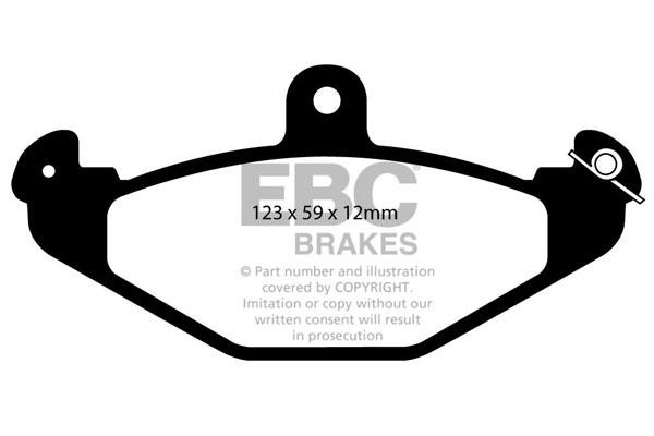 EBC DP4885/2R Brake Pad Set, disc brake DP48852R: Buy near me in Poland at 2407.PL - Good price!