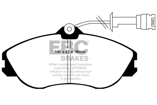 EBC DP3711C Тормозные колодки дисковые, комплект DP3711C: Отличная цена - Купить в Польше на 2407.PL!