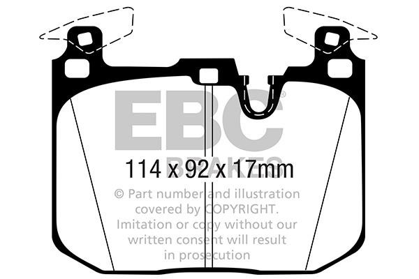 EBC DP32360C Brake Pad Set, disc brake DP32360C: Buy near me in Poland at 2407.PL - Good price!