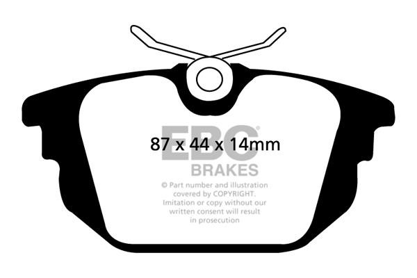 EBC DP21214 Brake Pad Set, disc brake DP21214: Buy near me in Poland at 2407.PL - Good price!