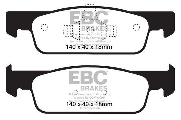 EBC DP22146 Brake Pad Set, disc brake DP22146: Buy near me in Poland at 2407.PL - Good price!