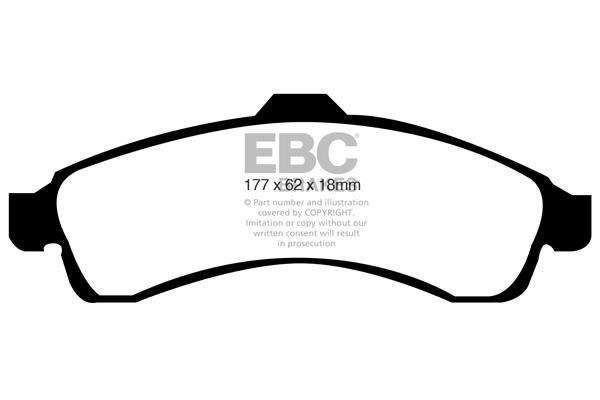 EBC DP41618R Тормозные колодки дисковые, комплект DP41618R: Отличная цена - Купить в Польше на 2407.PL!