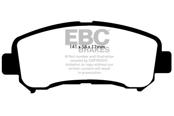 EBC DP41954R Brake Pad Set, disc brake DP41954R: Buy near me in Poland at 2407.PL - Good price!