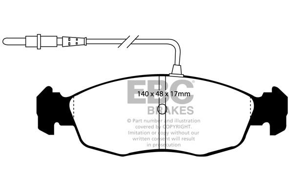 EBC DP2948 Brake Pad Set, disc brake DP2948: Buy near me in Poland at 2407.PL - Good price!