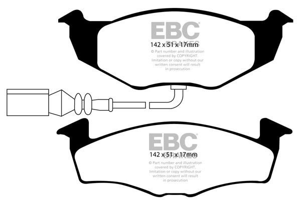 EBC DP21498 Brake Pad Set, disc brake DP21498: Buy near me in Poland at 2407.PL - Good price!