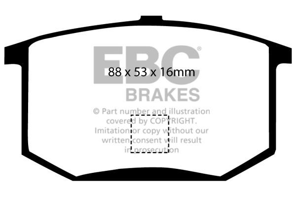 EBC DP298 Brake Pad Set, disc brake DP298: Buy near me at 2407.PL in Poland at an Affordable price!