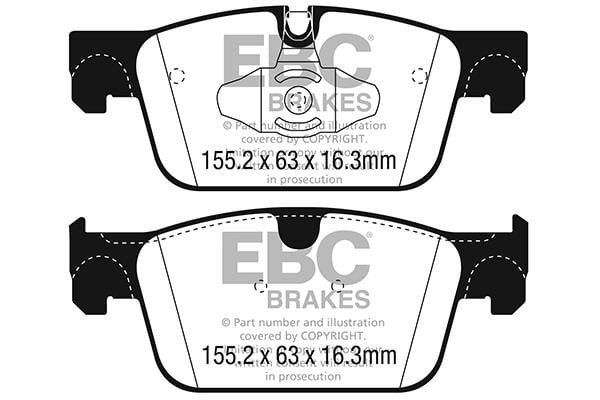 EBC DPX2305 Brake Pad Set, disc brake DPX2305: Buy near me in Poland at 2407.PL - Good price!