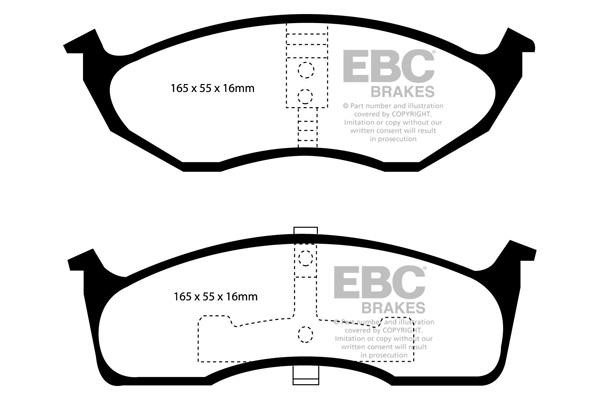 EBC DP21623 Brake Pad Set, disc brake DP21623: Buy near me in Poland at 2407.PL - Good price!