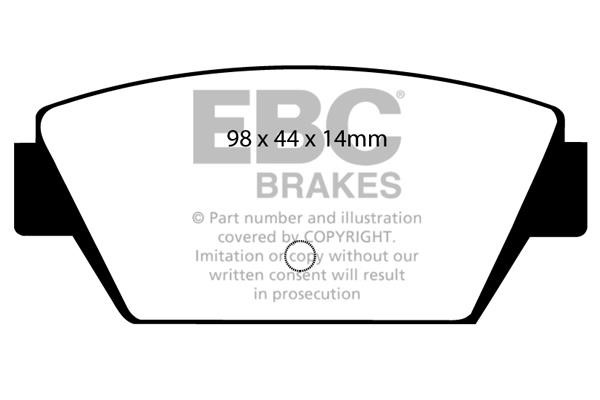 EBC DP4576R Brake Pad Set, disc brake DP4576R: Buy near me in Poland at 2407.PL - Good price!