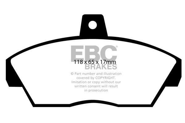 EBC DP2810 Brake Pad Set, disc brake DP2810: Buy near me in Poland at 2407.PL - Good price!