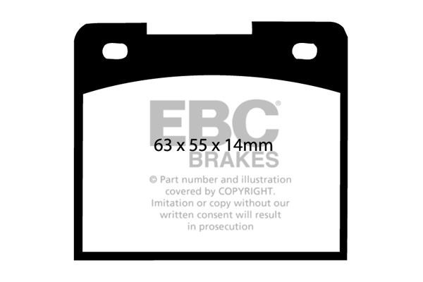 EBC DP5114NDX Brake Pad Set, disc brake DP5114NDX: Buy near me in Poland at 2407.PL - Good price!