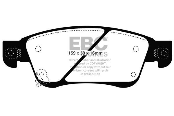 EBC DP41807R Brake Pad Set, disc brake DP41807R: Buy near me in Poland at 2407.PL - Good price!