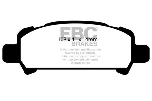 EBC DP81293RP1 Brake Pad Set, disc brake DP81293RP1: Buy near me in Poland at 2407.PL - Good price!