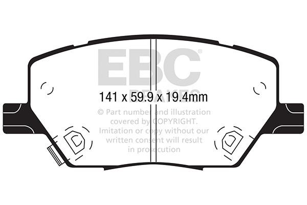 EBC DP22239 Тормозные колодки дисковые, комплект DP22239: Отличная цена - Купить в Польше на 2407.PL!