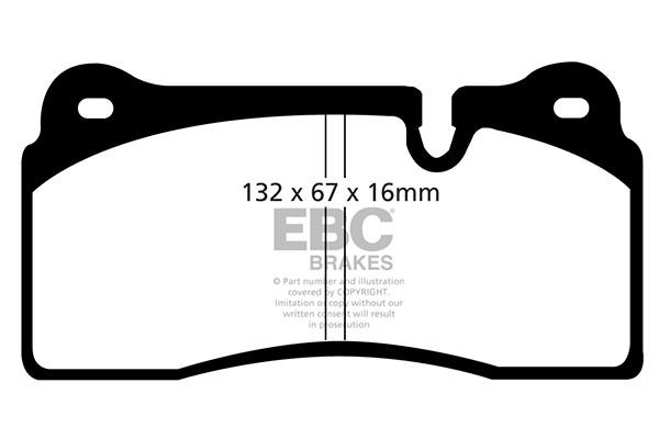 EBC DP51127NDX Тормозные колодки дисковые, комплект DP51127NDX: Отличная цена - Купить в Польше на 2407.PL!