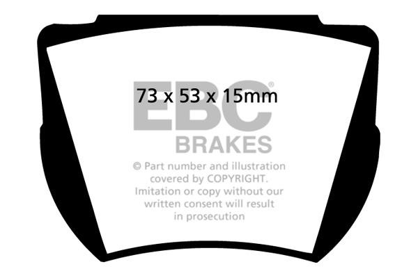 EBC DP2141 Brake Pad Set, disc brake DP2141: Buy near me in Poland at 2407.PL - Good price!
