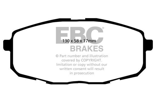 EBC DP21562 Brake Pad Set, disc brake DP21562: Buy near me in Poland at 2407.PL - Good price!