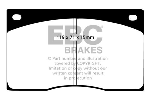 EBC DP4262R Brake Pad Set, disc brake DP4262R: Buy near me at 2407.PL in Poland at an Affordable price!
