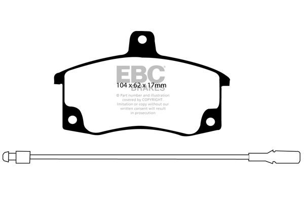 EBC DP41192R Brake Pad Set, disc brake DP41192R: Buy near me in Poland at 2407.PL - Good price!