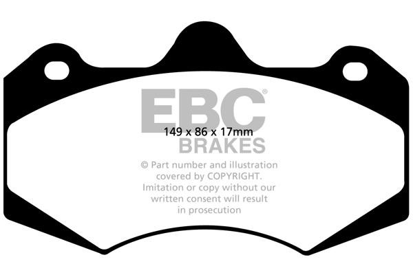 EBC DP9042 Brake Pad Set, disc brake DP9042: Buy near me in Poland at 2407.PL - Good price!