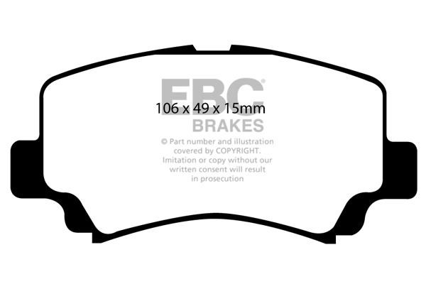 EBC DP21291 Brake Pad Set, disc brake DP21291: Buy near me in Poland at 2407.PL - Good price!