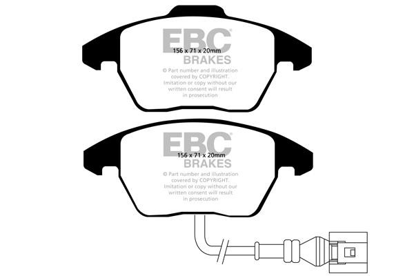 EBC DP41517R Brake Pad Set, disc brake DP41517R: Buy near me in Poland at 2407.PL - Good price!