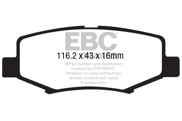 EBC DP61799 Brake Pad Set, disc brake DP61799: Buy near me in Poland at 2407.PL - Good price!