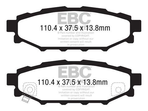 EBC DP31584C Brake Pad Set, disc brake DP31584C: Buy near me in Poland at 2407.PL - Good price!