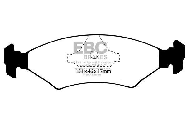 EBC DP3415C Brake Pad Set, disc brake DP3415C: Buy near me in Poland at 2407.PL - Good price!
