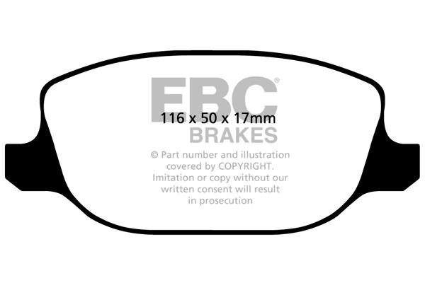 EBC DP31425C Brake Pad Set, disc brake DP31425C: Buy near me in Poland at 2407.PL - Good price!