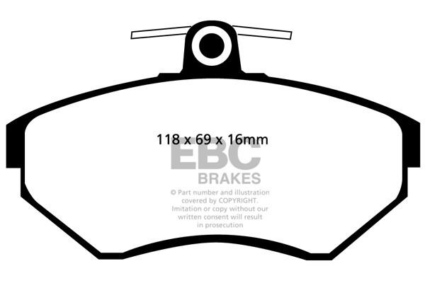 EBC DP21112 Brake Pad Set, disc brake DP21112: Buy near me in Poland at 2407.PL - Good price!