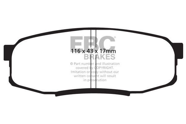 EBC DP91816 Brake Pad Set, disc brake DP91816: Buy near me in Poland at 2407.PL - Good price!