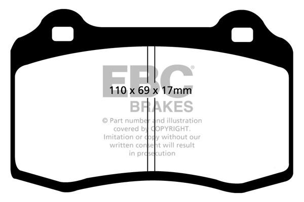 EBC DP41031R Brake Pad Set, disc brake DP41031R: Buy near me in Poland at 2407.PL - Good price!