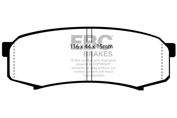 EBC DP6993 Brake Pad Set, disc brake DP6993: Buy near me in Poland at 2407.PL - Good price!