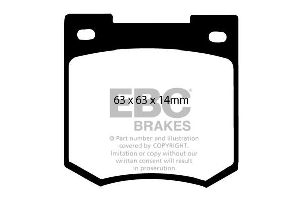 EBC DP4106R Brake Pad Set, disc brake DP4106R: Buy near me at 2407.PL in Poland at an Affordable price!