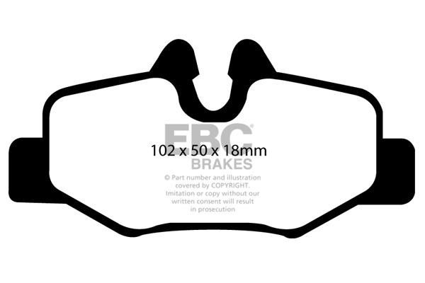 EBC DP41554R Brake Pad Set, disc brake DP41554R: Buy near me in Poland at 2407.PL - Good price!