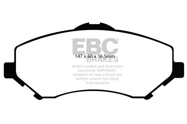 EBC DP61798 Brake Pad Set, disc brake DP61798: Buy near me in Poland at 2407.PL - Good price!
