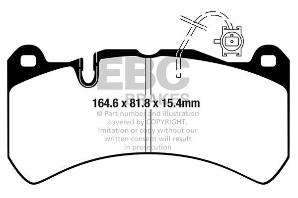 EBC DP42354R Тормозные колодки дисковые, комплект DP42354R: Отличная цена - Купить в Польше на 2407.PL!