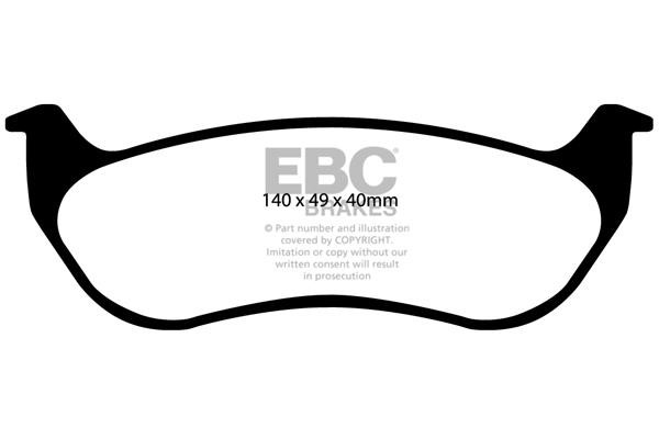 EBC DP41673R Тормозные колодки дисковые, комплект DP41673R: Отличная цена - Купить в Польше на 2407.PL!