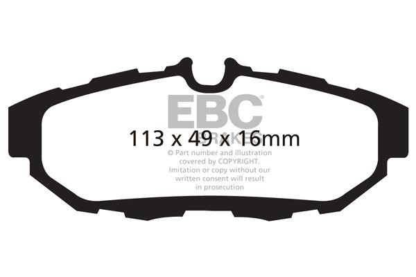 EBC DP21870 Brake Pad Set, disc brake DP21870: Buy near me in Poland at 2407.PL - Good price!